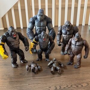 Assorted Gorilla Action Figures